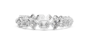 Pulsera de Lujo de Plata 925 para Mujer con Diamante de Corte Esmeralda Cultivado en Laboratorio con Certificación IGI, Regalo de Compromiso, Boda o Aniversario - Product Image 3
