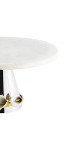 Support à gâteau moderne et luxueux avec plateau en marbre et base conique en métal, présentoir élégant pour desserts, pour mariage, boulangerie, décoration intérieure - Product Image 6