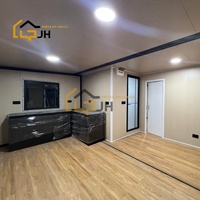 Maison conteneur modulaire préfabriquée extensible Hebei 20 pieds à double aile, portable et prête à l'emploi, pour bureau, chambre, atelier, extérieur