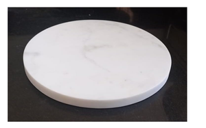 Tabla de cortar de mármol de forma redonda de calidad superior, utensilios de cocina para el hogar, verduras, frutas, pizza, carne, queso, tabla de cortar - Product Image 4