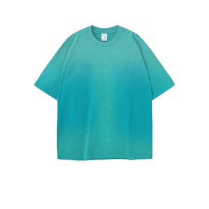 Haute qualité sunfade acidwash surdimensionné t-shirt boxy fit vintage streetwear lâche goutte épaule décontracté unisexe mode coton t-shirt - Product Image 6