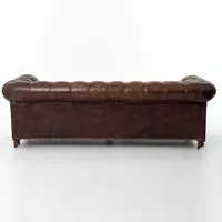 Canapé Chesterfield deux places en cuir véritable de luxe de haute qualité pour appartement, salon, design moderne, prix en gros