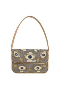 กระเป๋าถือลูกปัดลายตาปีศาจสุดฮิต งานแฮนด์เมด สะพายข้างสำหรับสุภาพสตรี - Product Image 4