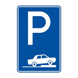 Señal de Tráfico Reflectante P-3D, Señal de Advertencia de Estacionamiento con Flecha, para Seguridad Vial, Señal de Advertencia e Instrucción de Seguridad - Product Image 2