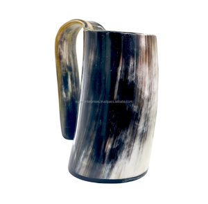 Tasse en corne à thème frais 2022, meilleure décoration intérieure, conception de matériau Unique avec couleur naturelle, tasse à boire hautement conçue - Product Image 6