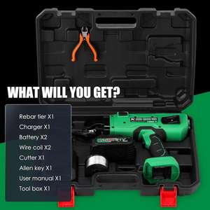 NEWTRY Pistolet à lier les barres d'armature automatique sans fil de qualité industrielle, alimenté par batterie - Product Image 2