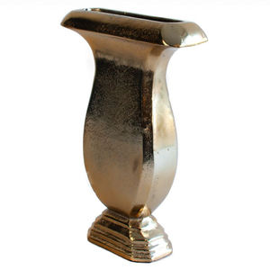 Maceta y jarrón de metal pulido brillante hecho a mano para decoración del hogar de la sala de estar - Product Image 5