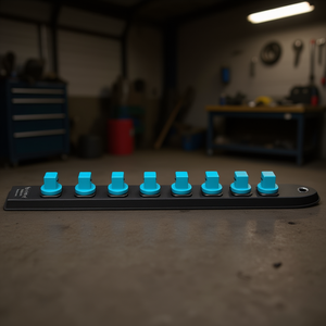 Hazet - Juego de 8 Enchufes Cuadrados Flexibles de Plástico de 1/2'' para Riel, de Alta Calidad - Product Image 3