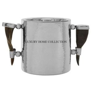 Premium-grade handmade metal charcoal bucket with an antique finished ideal for decorative and practical storage use - Product Image 2