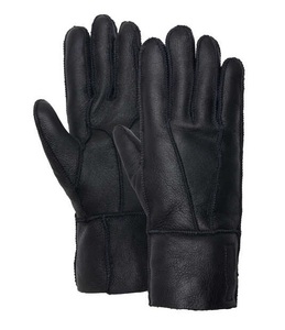 QHP Optimal Comfort Winter Riding <b>Gloves</b> Sheepskin Leather Waterproof Unisex <b>for</b> Comfortable Equestrian Riding Outdoor - Product Image 1