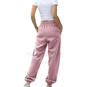 Meilleurs matériaux Conception personnalisable Marque privée Pantalons de survêtement décontractés pour femmes Fabricant haut Respirant et élégant - Product Image 4