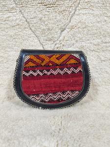 Sac à main pour femme en cuir PU véritable de style bohème marocain, écologique, doux, décontracté, forme demi-lune, bandoulière, fermeture à rabat - Product Image 2