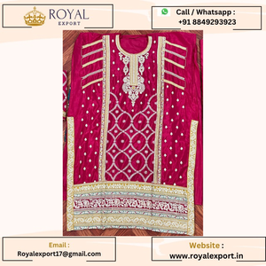 Collection de costumes spéciaux cousus de l'Aïd en Georgette pakistanaise en soie lourde Chinon - Product Image 4