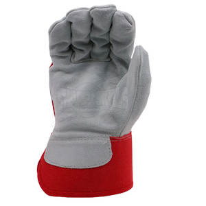 Gants de sécurité de protection contre les impacts de la meilleure qualité Gants de sécurité en cuir de vachette fendu avec paume pour la sécurité - Product Image 6