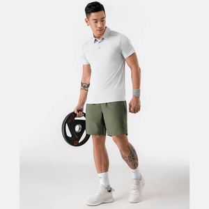 Bermuda en spandex à séchage rapide pour homme avec poches cachées tissées de style sportif à taille élastique-Service OEM disponible - Product Image 1