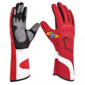 Diseño personalizado Bordado Logo Deportes al aire libre Guantes de carreras para hombres y mujeres Todos los tamaños Go-Karting Guantes de carreras - Product Image 4