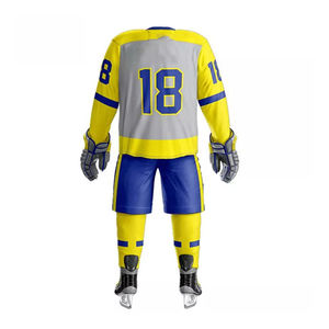 Conjuntos de Pantalones y Camisetas de Hockey sobre Hielo Sublimados Personalizados de Primera Calidad, 100% Poliéster de Secado Rápido, Servicio OEM, Precio al por Mayor - Product Image 4