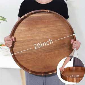 Venta caliente de bandejas de madera para servir con los mejores diseños de tendencia para un uso versátil en cocinas y bandejas de uso de comedor - Product Image 4