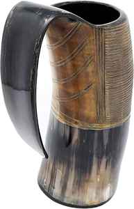 แก้วมักใส่เครื่องดื่มรูปเขาควายเป็นมิตรต่อสิ่งแวดล้อมแก้วเบียร์สไตล์สัตว์ไม่เหมือนใคร - Product Image 4