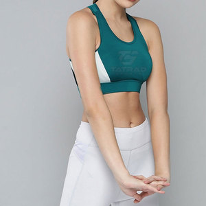 Nuevo Diseño, Precio Razonable, Sujetador Deportivo Transpirable para Mujer, Sin Costuras, Secado Rápido, Ligero, Logotipo Frontal, Almohadillas Extraíbles, Cuello en U - Product Image 4