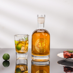 Promotion Bouteille en verre de 200ml pour boissons à la vodka aromatisées pour importation <span class=keywords><strong>Tequila</strong></span> mexique pour fabricant de liège Jelly Candy Conserves - Product Image 6