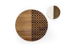 Classic Style Round Natural <b>Marble</b> and Wooden Free <b>Coasters</b> Blanks Factory Customized Size and Shape <b>Coasters</b> - Product Image 6