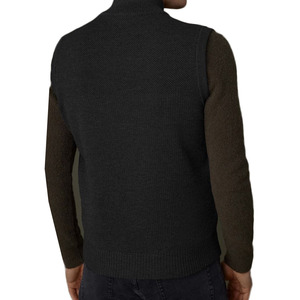 Personalizado sin mangas acanalado cuello chaquetas invierno a prueba de viento 100% Nylon Puffer chaleco acolchado hombres abajo chaleco OEM - Product Image 2