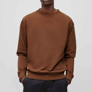 Hiver 2025 Nouvelle Arrivée Hommes Casual Long Sleeve Crewneck brodé Coton Pullover Sweatshirt avec Options Personnalisables - Product Image 2