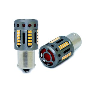 1156 bau15 PY21W 100% Canbus 12V 21W efficace arancione piedi storti lampada a Led con ventilatore In testa-auto e moto/luci e - Product Image 2