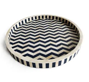 Bandeja de Servicio de Resina con Incrustaciones de Hueso de Primera Calidad para Desayuno, Servir Comida y Vajilla, Decoración Rústica para el Hogar al Mejor Precio - Product Image 6