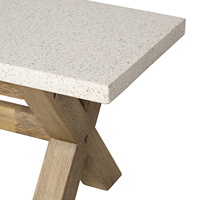 Banco de Concreto para Patio, Moderno, Duradero, Ecológico, Resistente al Agua, de Alta Calidad, para Uso en Parques y Centros Comerciales, Muebles de Exterior