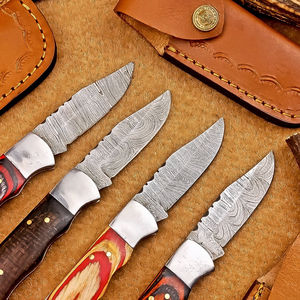 Cuchillos Plegables de Acero de Damasco Personalizados, Ecológicos, Aptos para Lavavajillas, Modernos, Multifuncionales, de Grado Industrial, Portátiles para Exteriores - Product Image 3