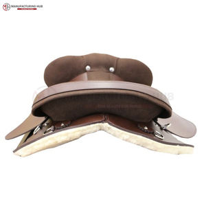 Sillín occidental de cuero genuino con Árbol de madera para carreras, sillín de equitación de alta calidad, diseño transpirable, tamaños personalizables - Product Image 4