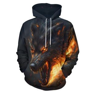 เสื้อมีฮู้ดสวมหัวแขนยาวลำลองพิมพ์ลายดิจิตอลสำหรับผู้ชายเสื้อผ้าแนวสตรีทพิมพ์ลายดิจิตอล - Product Image 2