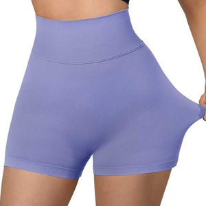 Taille haute entraînement sans couture fitness vêtements de sport shorts de compression pour femmes leggings, sans couture, taille haute - Product Image 1
