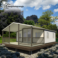 Maison conteneur pliable rectangulaire moderne de 20 pieds avec conception portable pour une résidence modulaire extensible et pliable