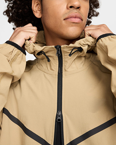 Conjunto de chándal de invierno para hombre, chaqueta cortavientos transpirable ligera, capucha sólida con logotipo personalizado, suministro directo de fábrica al por mayor - Product Image 4