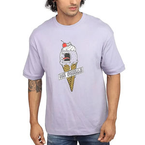 Premium de haute qualité personnalisé Logo impression hommes surdimensionné manches courtes t-shirt polyester coton hommes t-shirt - Product Image 1