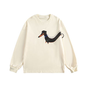 Fashion Crewneck Sweatshirt Women Loose Casual Sports Top Plain Sweatshirt Custom logo Gym Hoodie Sweatshirts - Product Image 1