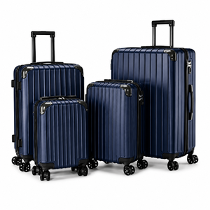 Juego de Maletas Expandibles Modernas de ABS Rígido Azul con Ruedas Giratorias, Cierre con Cremallera y Asa Telescópica para Viajes, Unisex - Product Image 1