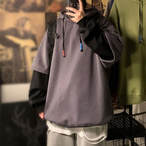 Sudadera con capucha para correr de lana en blanco con logotipo personalizado para hombre con impresión digital para la temporada de otoño - Product Image 3