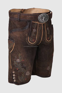 Nuevos pantalones cortos bávaros de cuero Oktoberfest Lederhosen tradicional alemán 2025 - Product Image 2