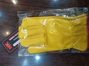 Guantes de soldadura de trabajo de cuero de vaca de alta calidad Guantes deportivos de protección de seguridad para jardín. - Product Image 5