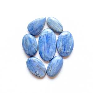 Calidad de exportación Premium 100% cabujones de cianita de fuego azul natural fabricación de joyas genuinas gemas y piedras a precios al por mayor a granel - Product Image 1