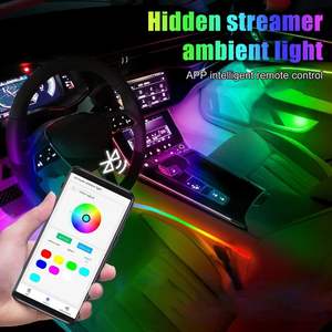 Vente en gros 18-en-1 22-en-1 RGB Symphony Bandes lumineuses d'ambiance universelles Contrôle APP pour toutes les voitures LED Car Neon Lights - Product Image 1