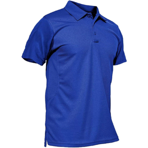 Haute qualité 100% Polyester hommes pour Polo T-Shirts sur mesure été plaine Sport affaires à manches courtes Style solide en gros - Product Image 4