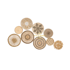 Plaque murale rustique traditionnelle en jonc de mer Vietchoice, matériau naturel de haute qualité, décoration de mariage, anniversaire, anniversaire de mariage, décoration de la maison - Product Image 5