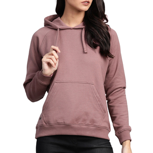 2025 High Quality Custom Solid Winter Long Front Logo Women's Casual <b>Comfy</b> Breathable Lined Fleece Pullover Hoodie 100% Cotton - Product Image 1