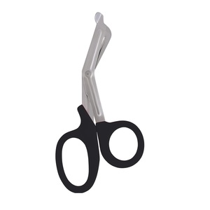 Ciseaux utilitaires de construction en plastique de qualité industrielle Ciseaux paramédicaux Lister Trauma Ciseaux de premiers soins des plaies avec forceps - Product Image 3