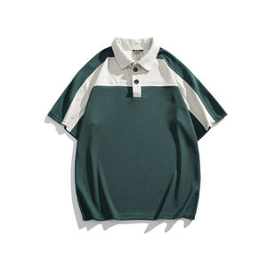 Ropa de hombre de manga corta transpirable de secado rápido informal en blanco de grado superior de poliéster al por mayor polo estampado personalizado OEM - Product Image 1